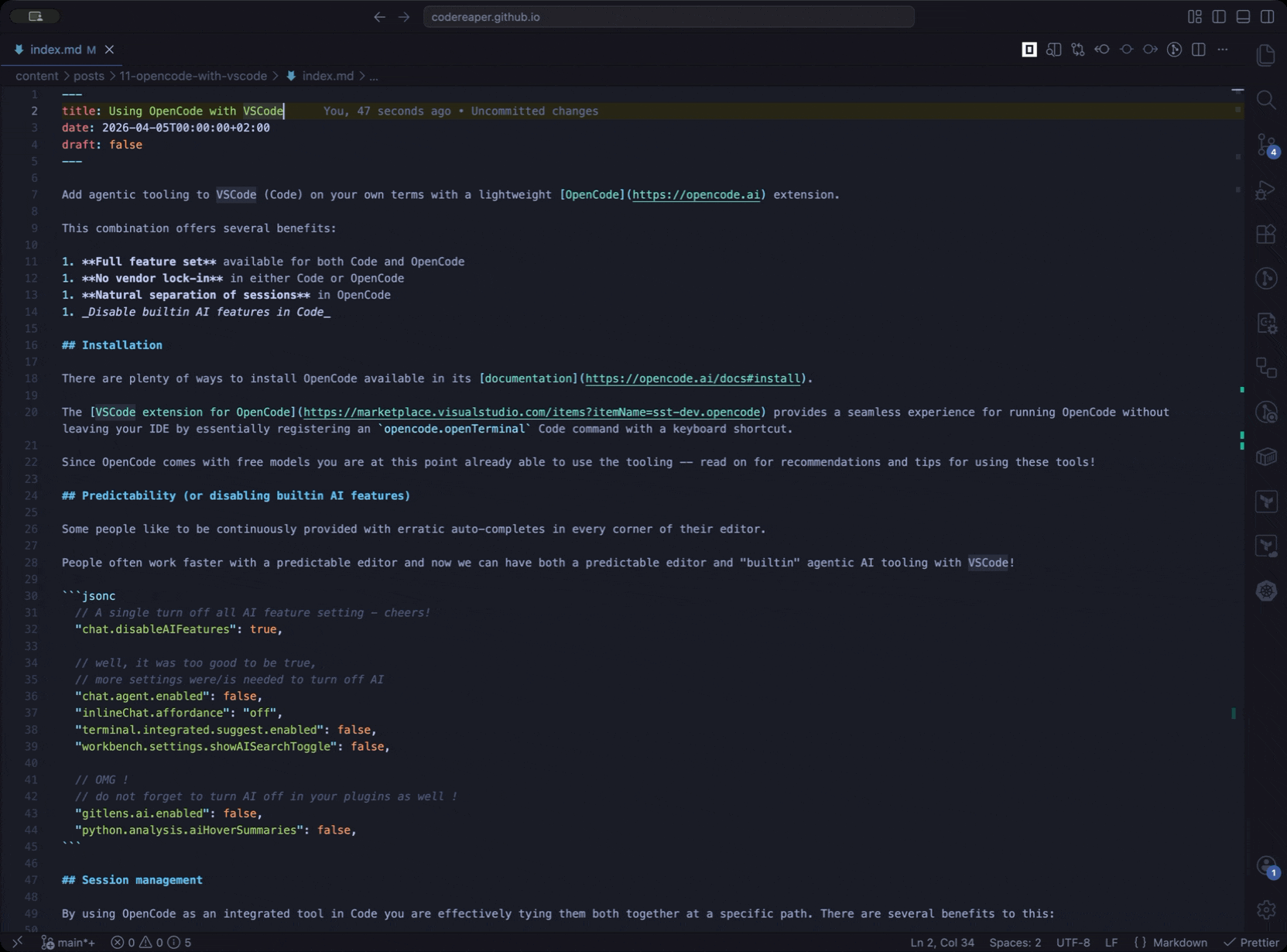 Demonstration of focusing
